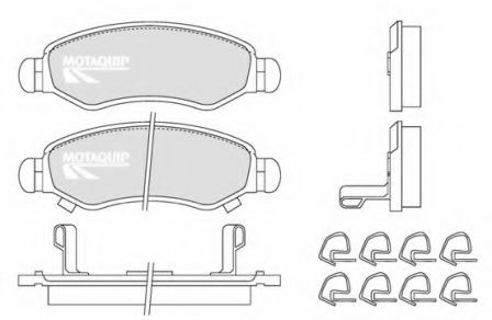 MOTAQUIP LVXL1256 Тормозные колодки MOTAQUIP 