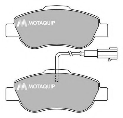 MOTAQUIP LVXL1410 Тормозные колодки MOTAQUIP для FIAT