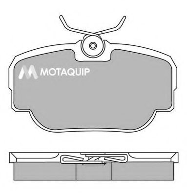 MOTAQUIP LVXL167 Тормозные колодки MOTAQUIP для LAND ROVER