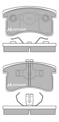 MOTAQUIP LVXL200 Тормозные колодки MOTAQUIP для DAIHATSU