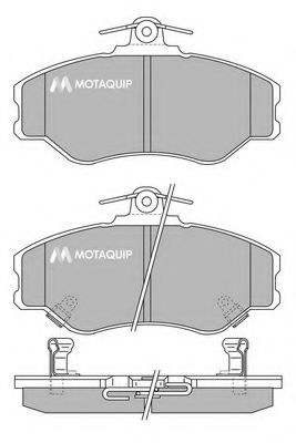 MOTAQUIP LVXL213 Тормозные колодки MOTAQUIP для HYUNDAI