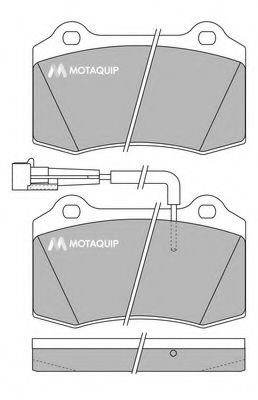 MOTAQUIP LVXL245 Тормозные колодки MOTAQUIP для FIAT
