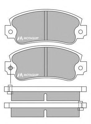 MOTAQUIP LVXL324 Тормозные колодки MOTAQUIP для SEAT