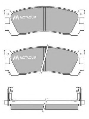 MOTAQUIP LVXL392 Тормозные колодки MOTAQUIP для MAZDA XEDOS