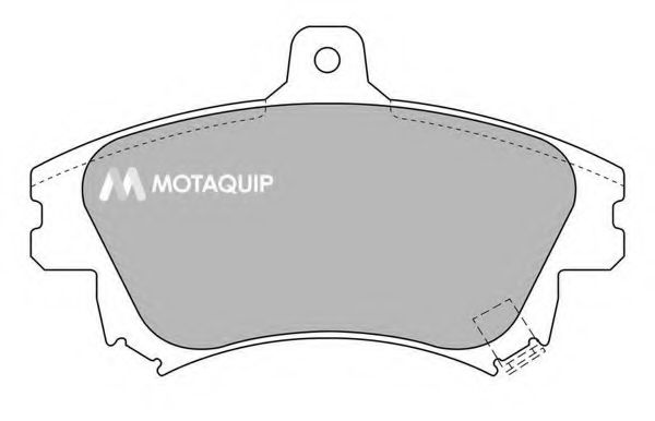 MOTAQUIP LVXL529 Тормозные колодки MOTAQUIP для MITSUBISHI