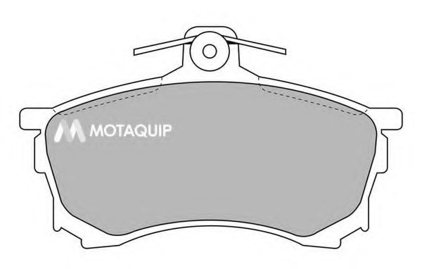 MOTAQUIP LVXL882 Тормозные колодки MOTAQUIP для MITSUBISHI