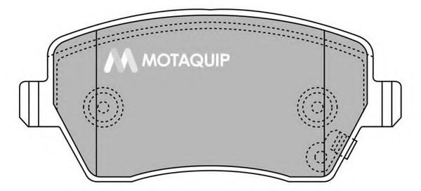 MOTAQUIP LVXL1281 Тормозные колодки MOTAQUIP для OPEL