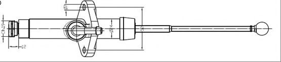 MOTAQUIP VCM127 Главный цилиндр сцепления для FIAT