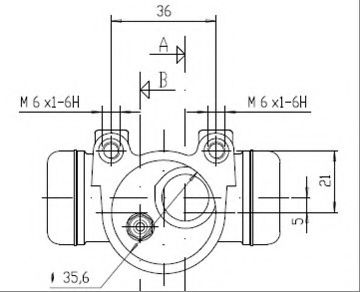 MOTAQUIP VWC424 Колесный тормозной цилиндр 
