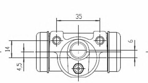 MOTAQUIP VWC575 Колесный тормозной цилиндр 