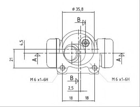 MOTAQUIP VWC676 Колесный тормозной цилиндр 