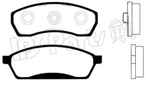 IPS Parts IBD1798 Тормозные колодки IPS PARTS для SUBARU