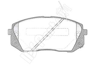 IPS Parts IBD1K20 Тормозные колодки IPS PARTS 