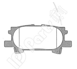 IPS Parts IBR1200 Тормозные колодки IPS PARTS для LEXUS