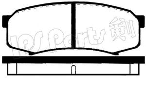 IPS Parts IBR1210 Тормозные колодки IPS PARTS 