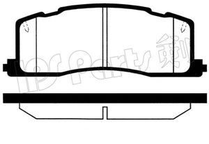 IPS Parts IBR1262 Тормозные колодки IPS PARTS 