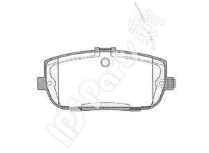 IPS Parts IBR1311 Тормозные колодки IPS PARTS 