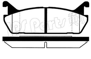 IPS Parts IBR1601 Тормозные колодки IPS PARTS 