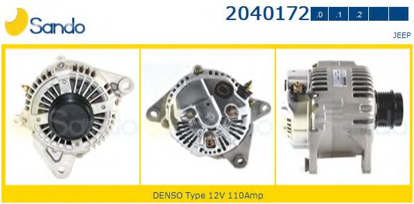 SANDO 20401720 Генератор для JEEP (Джип)