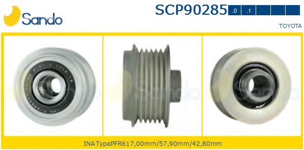 SANDO SCP902850 Ременный шкив, генератор 