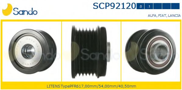 SANDO SCP921200 Ременный шкив, генератор SANDO SCP921200 Ременный шкив, генератор