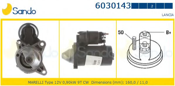6030143.2 SANDO Стартер 6030143.2 SANDO Стартер