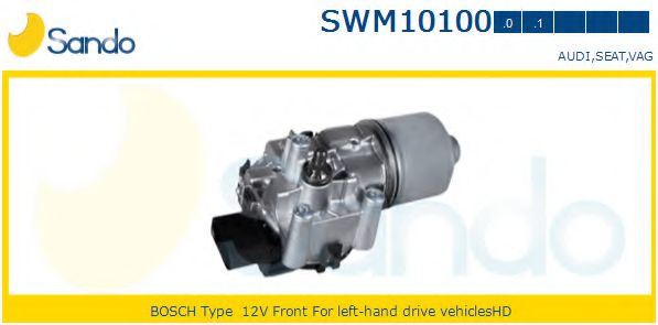 SANDO SWM101000 Двигатель стеклоочистителя для SEAT