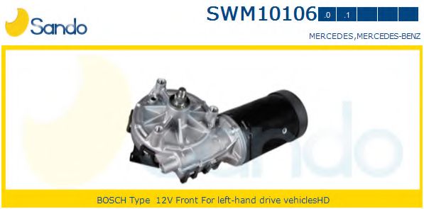 SANDO SWM101060 Двигатель стеклоочистителя SANDO для MERCEDES-BENZ