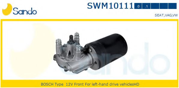 SANDO SWM101110 Двигатель стеклоочистителя для SEAT