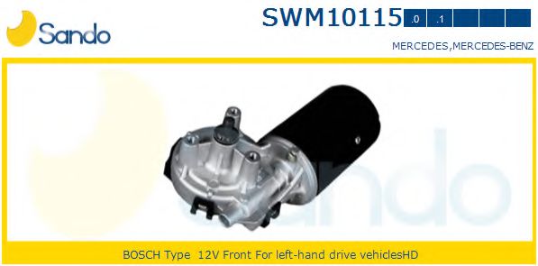 SANDO SWM101150 Двигатель стеклоочистителя SANDO для MERCEDES-BENZ
