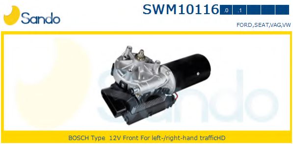 SANDO SWM101160 Двигатель стеклоочистителя для SEAT