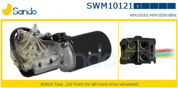SANDO SWM101210 Двигатель стеклоочистителя SANDO для MERCEDES-BENZ