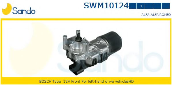 SANDO SWM101241 Двигатель стеклоочистителя для ALFA ROMEO 147