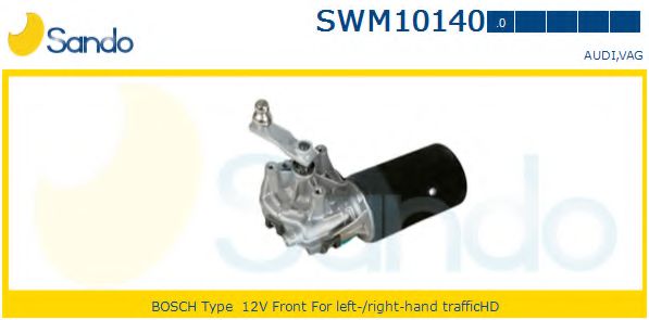SANDO SWM101400 Двигатель стеклоочистителя для AUDI 100