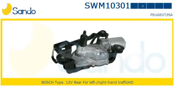 SANDO SWM103011 Двигатель стеклоочистителя SANDO для PEUGEOT