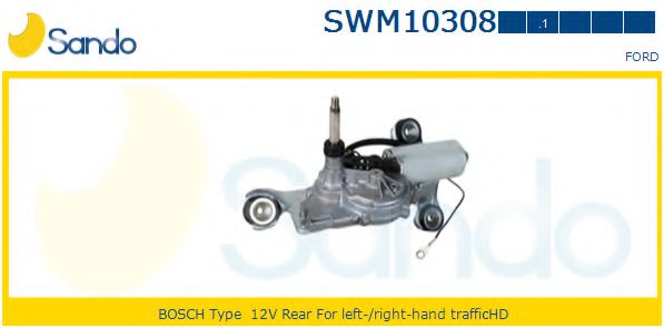 SANDO SWM103081 Двигатель стеклоочистителя SANDO для FORD