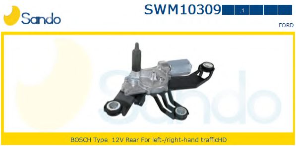 SANDO SWM103091 Двигатель стеклоочистителя SANDO для FORD