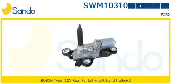 SANDO SWM103101 Двигатель стеклоочистителя SANDO для FORD