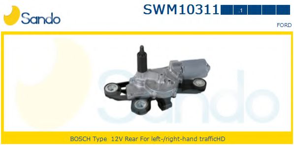 SANDO SWM103111 Двигатель стеклоочистителя SANDO для FORD