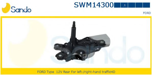 SANDO SWM143001 Двигатель стеклоочистителя SANDO для FORD
