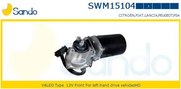 SANDO SWM151041 Двигатель стеклоочистителя для FIAT SCUDONATO