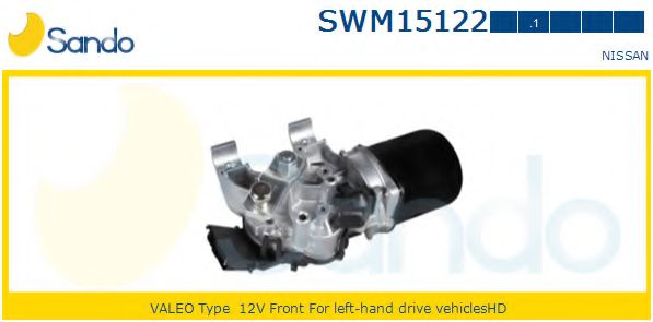 SANDO SWM151221 Двигатель стеклоочистителя SANDO для NISSAN