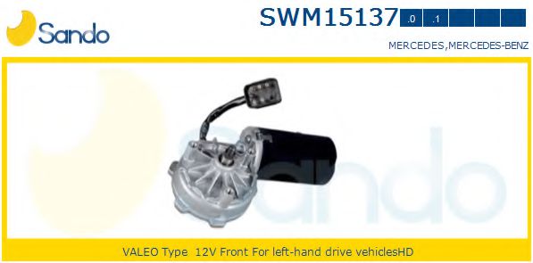 SANDO SWM151370 Двигатель стеклоочистителя SANDO для MERCEDES-BENZ
