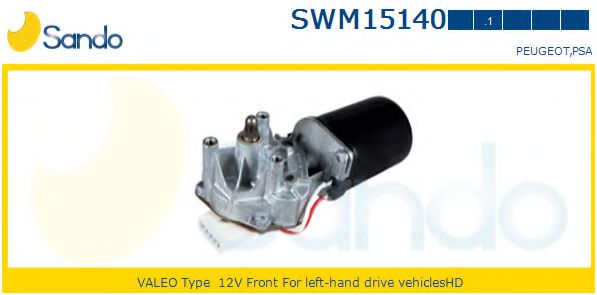 SANDO SWM151401 Двигатель стеклоочистителя SANDO для PEUGEOT
