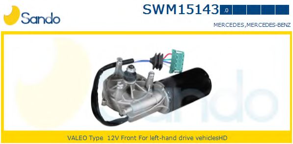 SANDO SWM151430 Двигатель стеклоочистителя SANDO для MERCEDES-BENZ