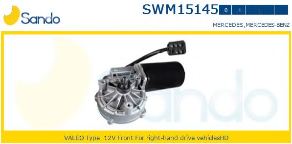 SANDO SWM151450 Двигатель стеклоочистителя SANDO для MERCEDES-BENZ