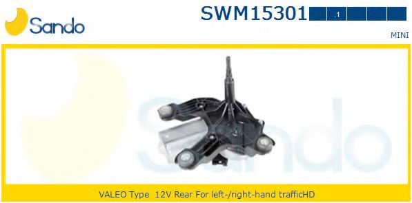 SANDO SWM153011 Двигатель стеклоочистителя для MINI