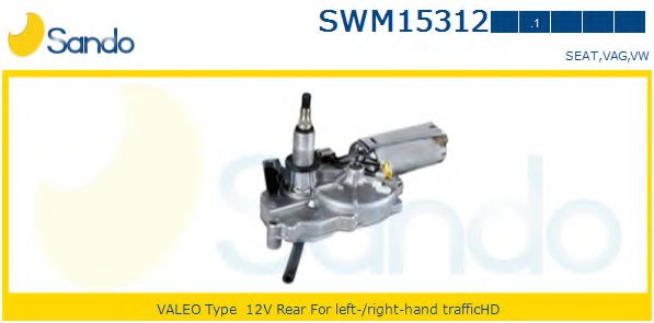 SANDO SWM153121 Двигатель стеклоочистителя для SEAT