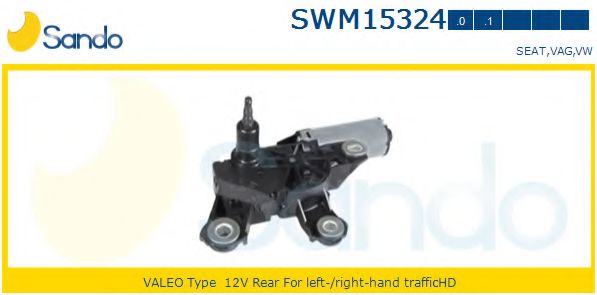 SANDO SWM153240 Двигатель стеклоочистителя для SEAT
