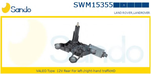 SANDO SWM153551 Двигатель стеклоочистителя для LAND ROVER